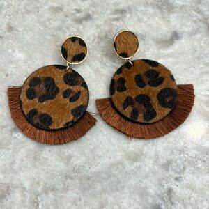 Leopard Print Earrings
